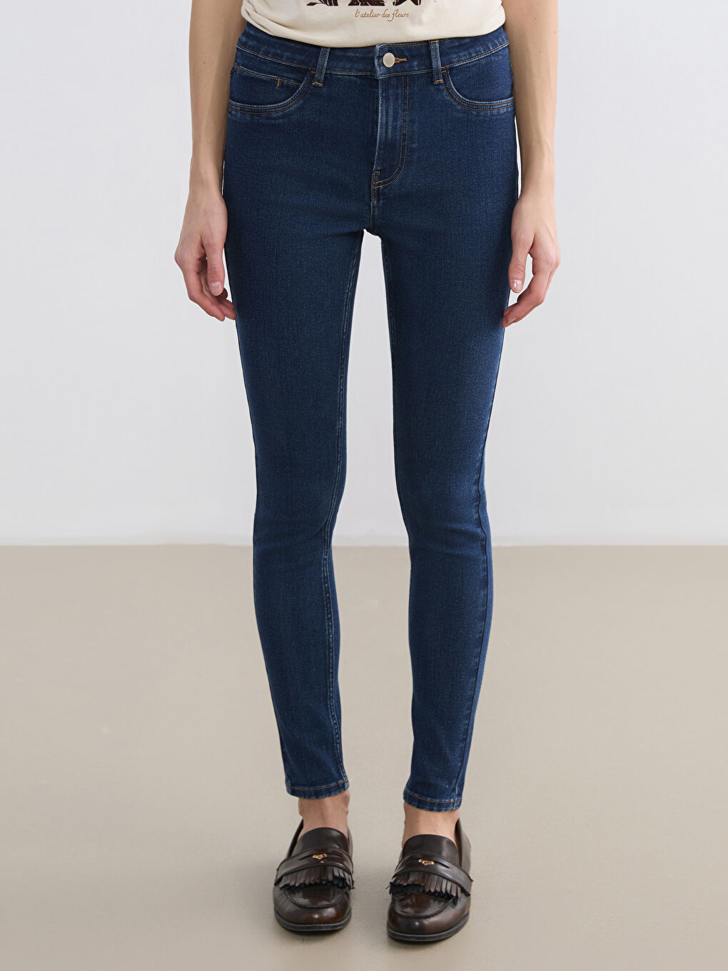 Jean Super Skinny pour Femmes-1