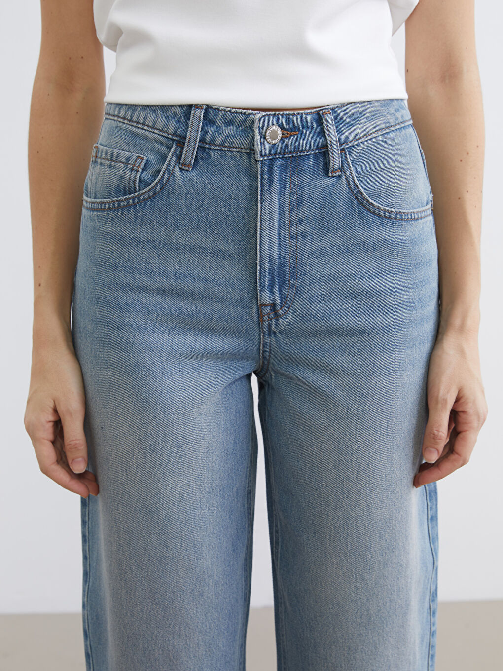 Ženske farmerke sa širokim krojem-2