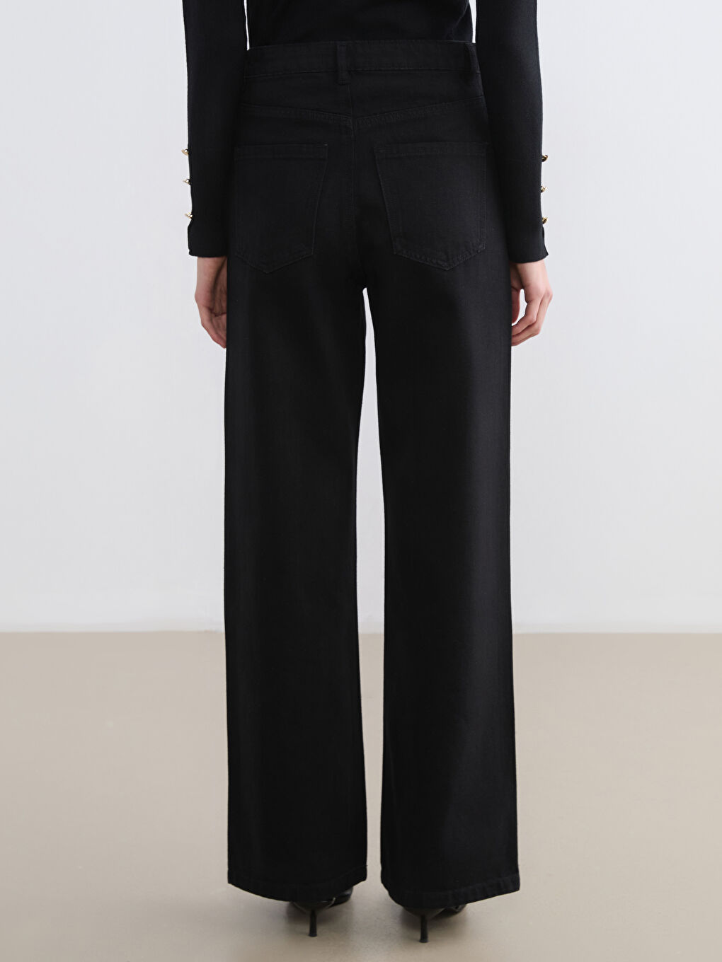 Wideleg Women's Jean Pants-3