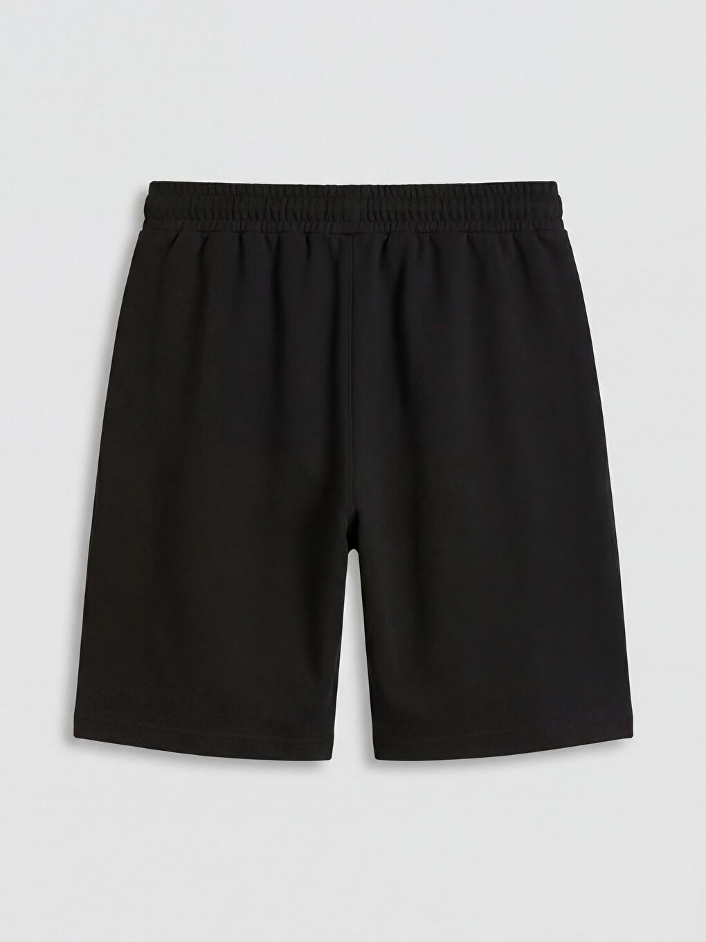 Siyah Standart Kalıp Erkek Şort-5