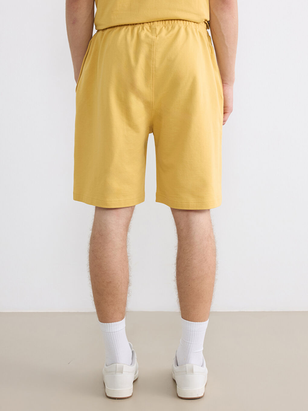 Sarı Standart Kalıp Erkek Şort-3
