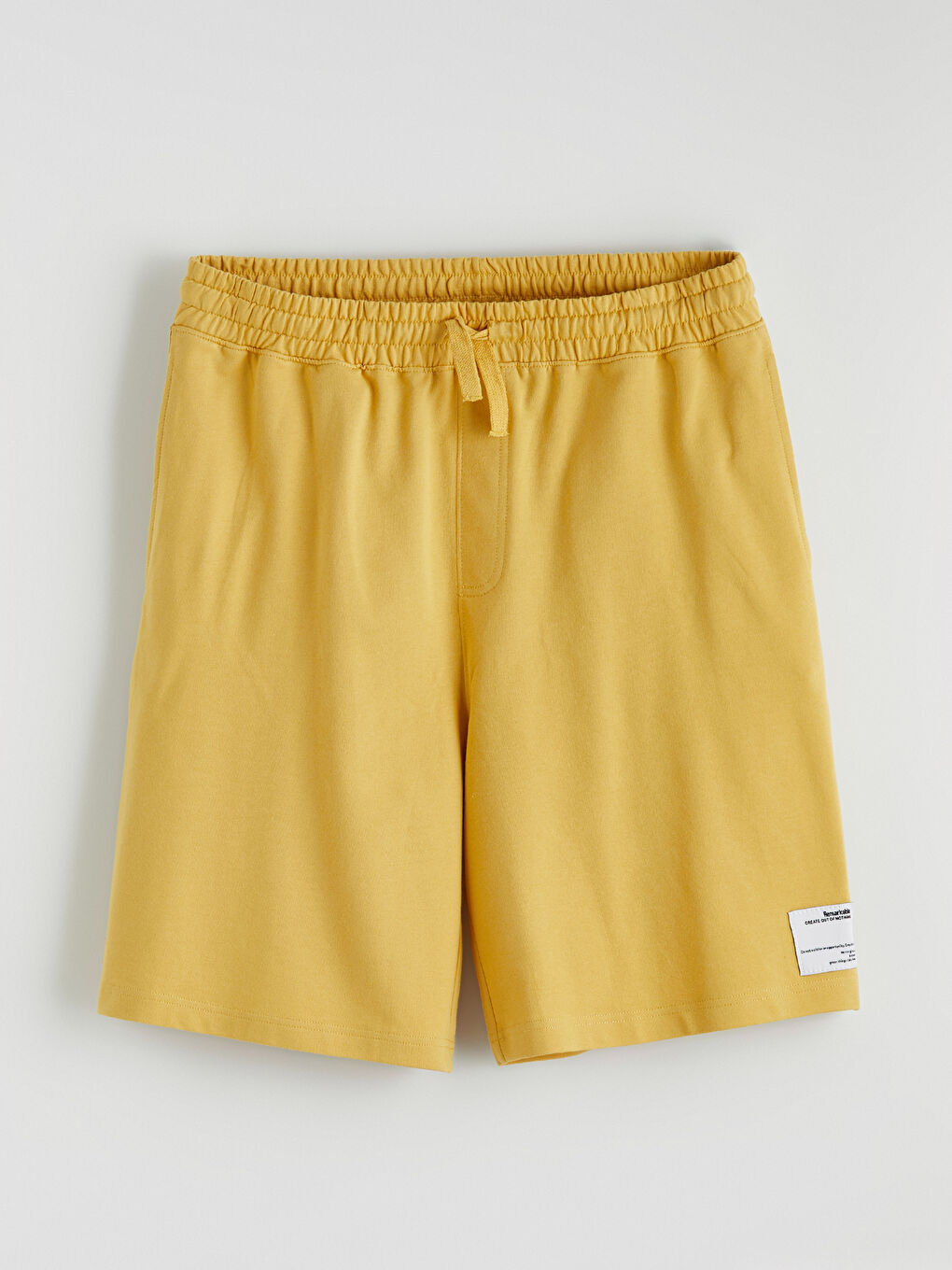 Sarı Standart Kalıp Erkek Şort-4
