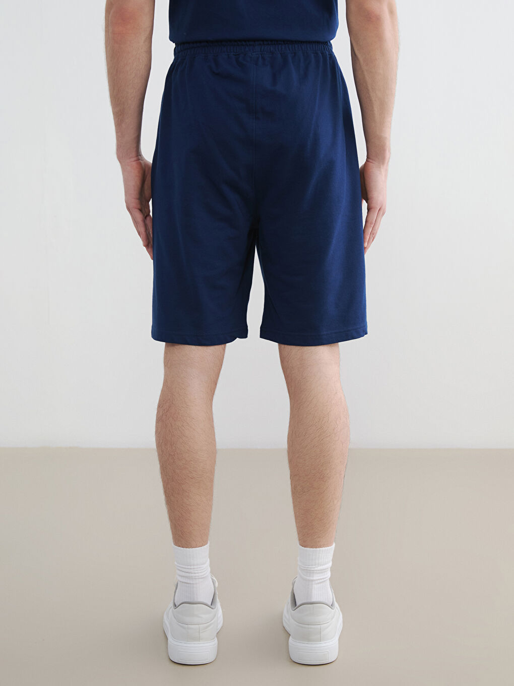 Lacivert Standart Kalıp Erkek Şort-3