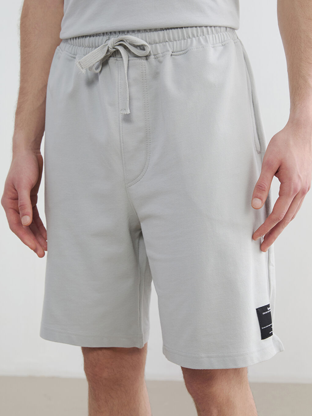 Gri Standart Kalıp Erkek Şort-2