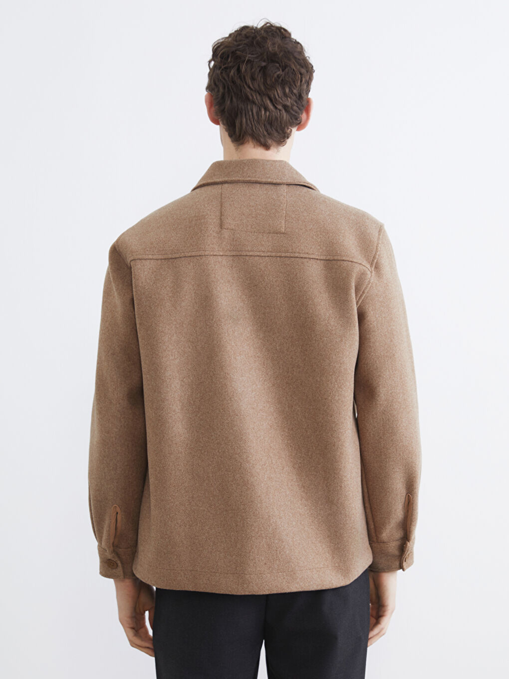 Мужская рубашка-жакет стандартного кроя из кашемира-4