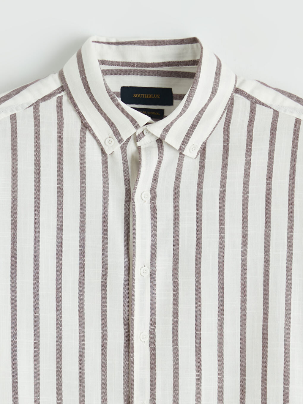 Regular Fit Striped Dobby Men's Shirt-5