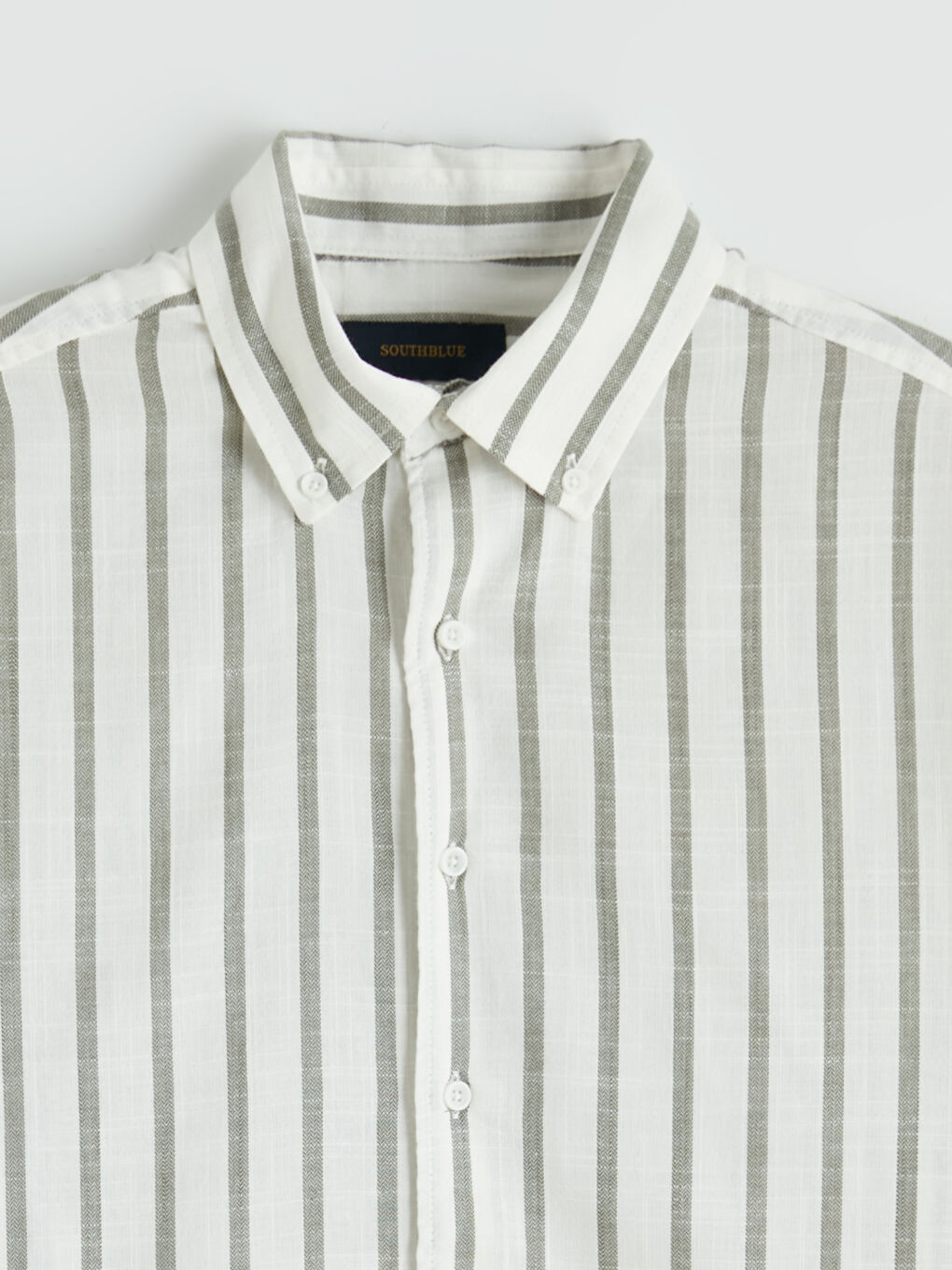 Regular Fit Striped Dobby Men's Shirt-5