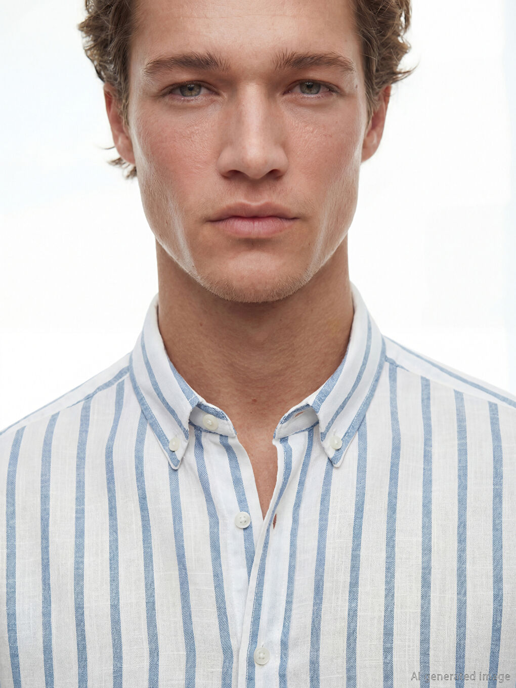 Regular Fit Striped Dobby Men's Shirt-2