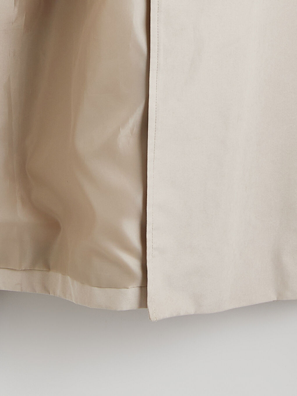 Bej Kruvaze Yaka Kadın Trençkot-7