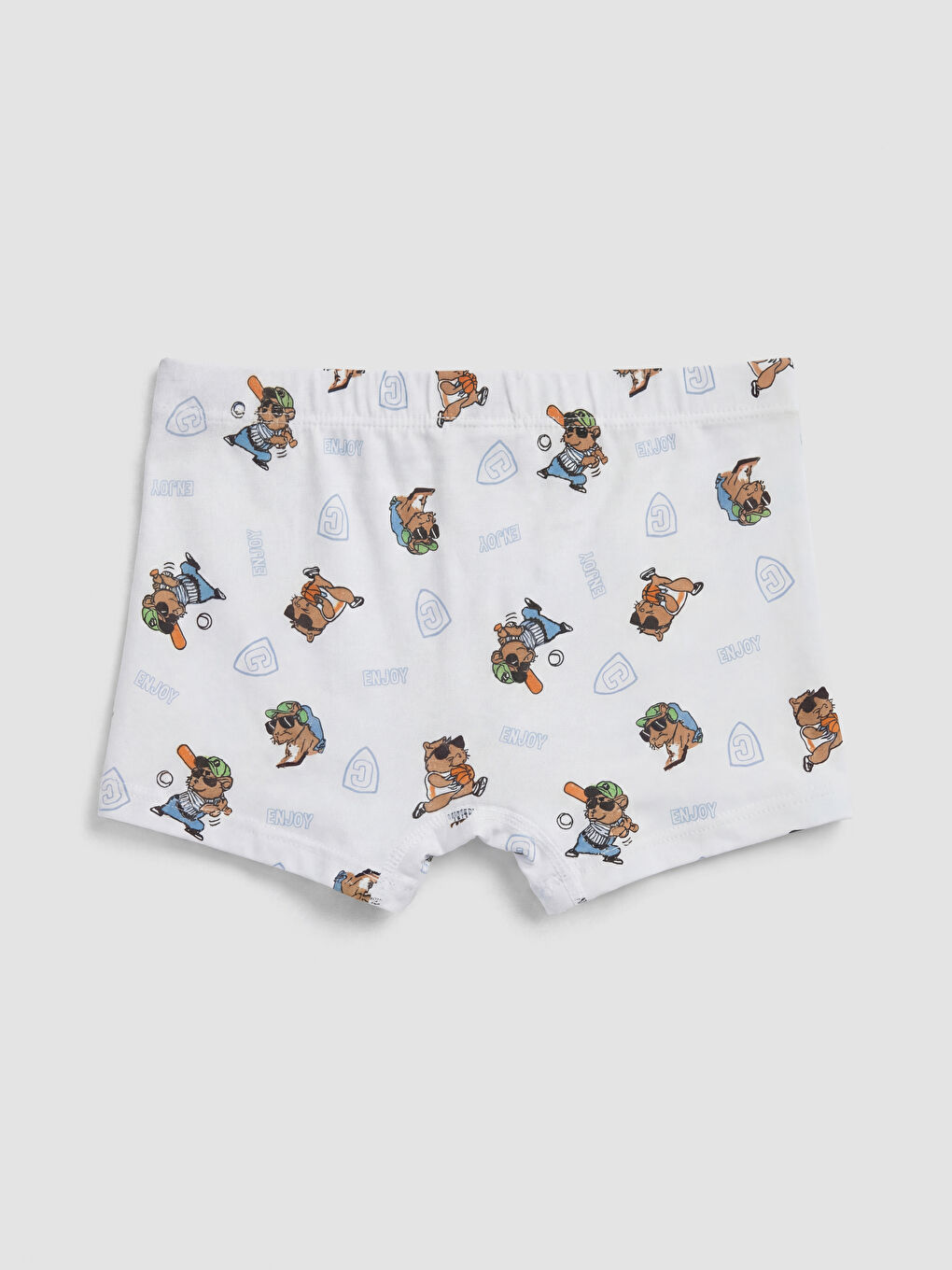 Beyaz Desenli Erkek Çocuk Boxer-1