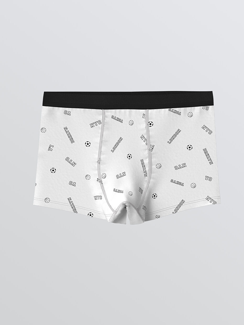 Siyah Baskılı Erkek Çocuk Boxer 3'lü-2