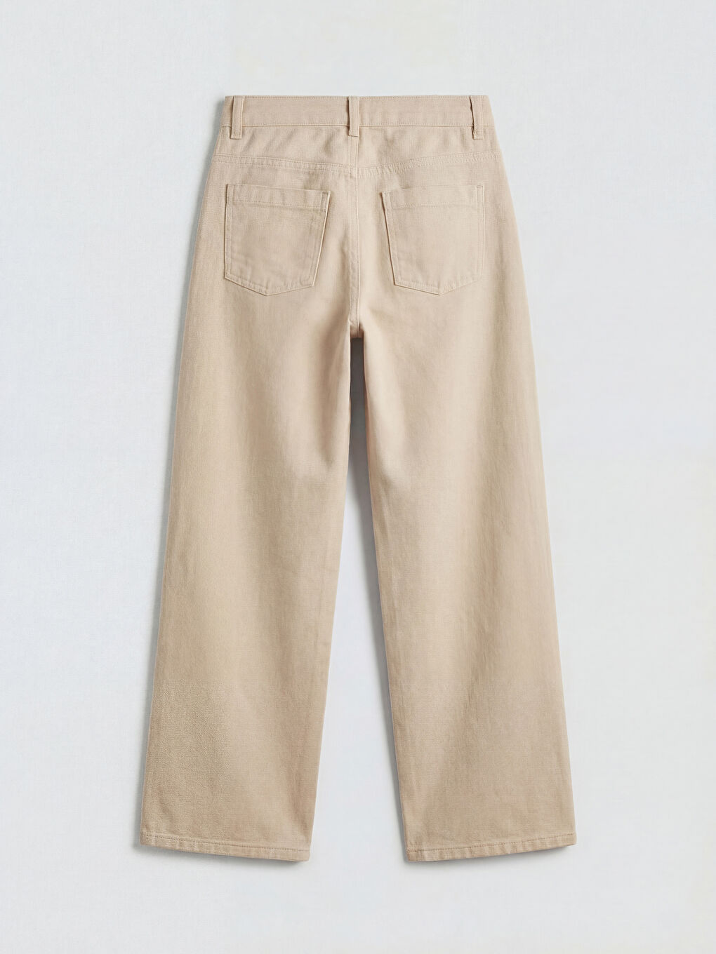 Bej Wideleg Kız Çocuk Pantolon-1