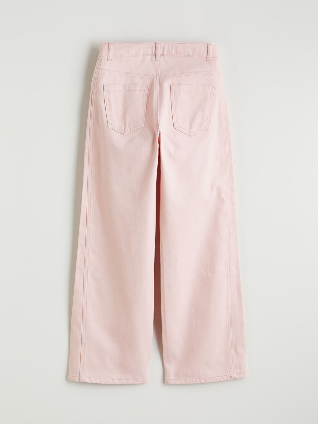 Pembe Wideleg Kız Çocuk Pantolon-1