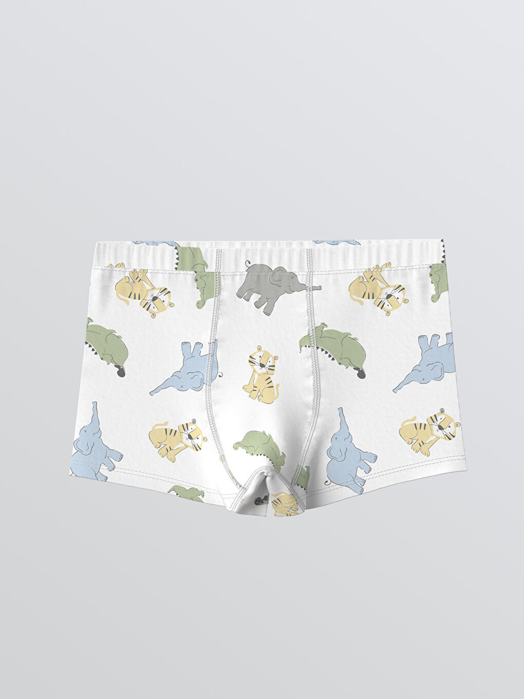 Ekru Baskılı Erkek Çocuk Boxer