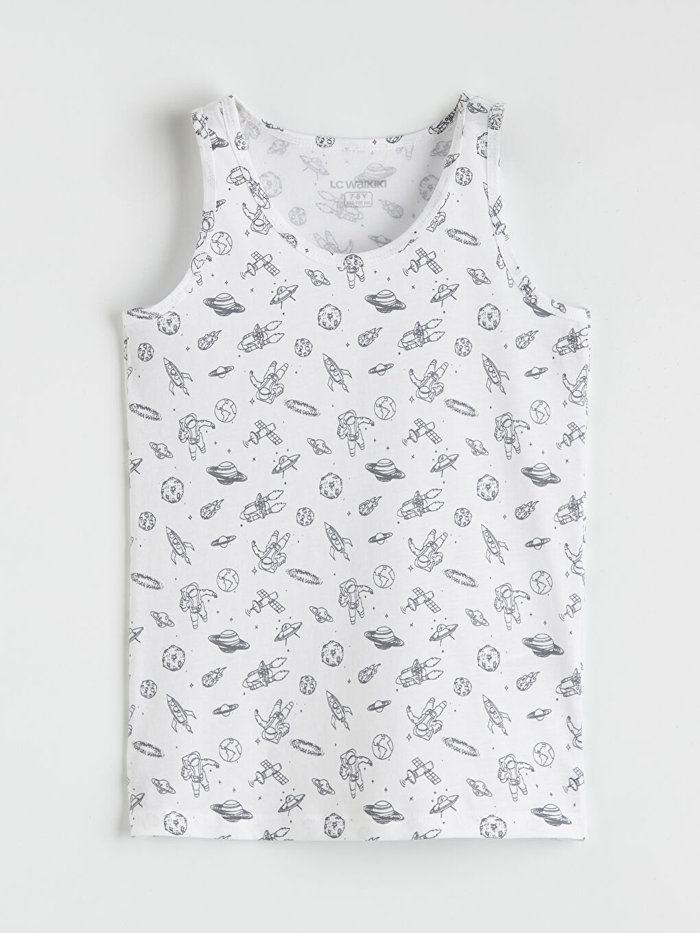 Antrasit Bisiklet Yaka Erkek Çocuk Atlet 2'li-1