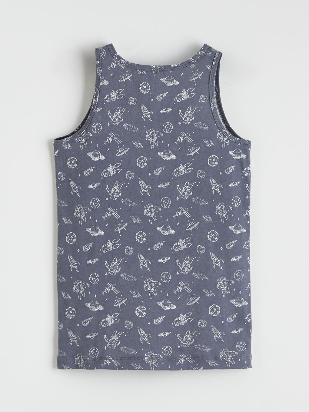 Antrasit Bisiklet Yaka Erkek Çocuk Atlet 2'li-4