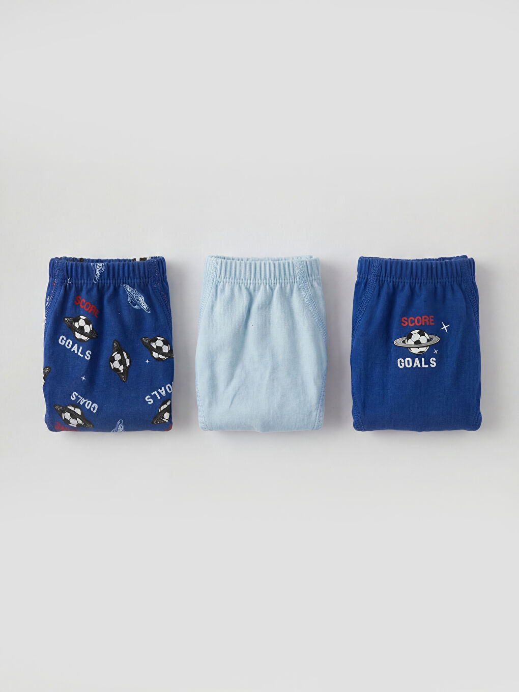 Lacivert Desenli Erkek Çocuk Külot 3'lü