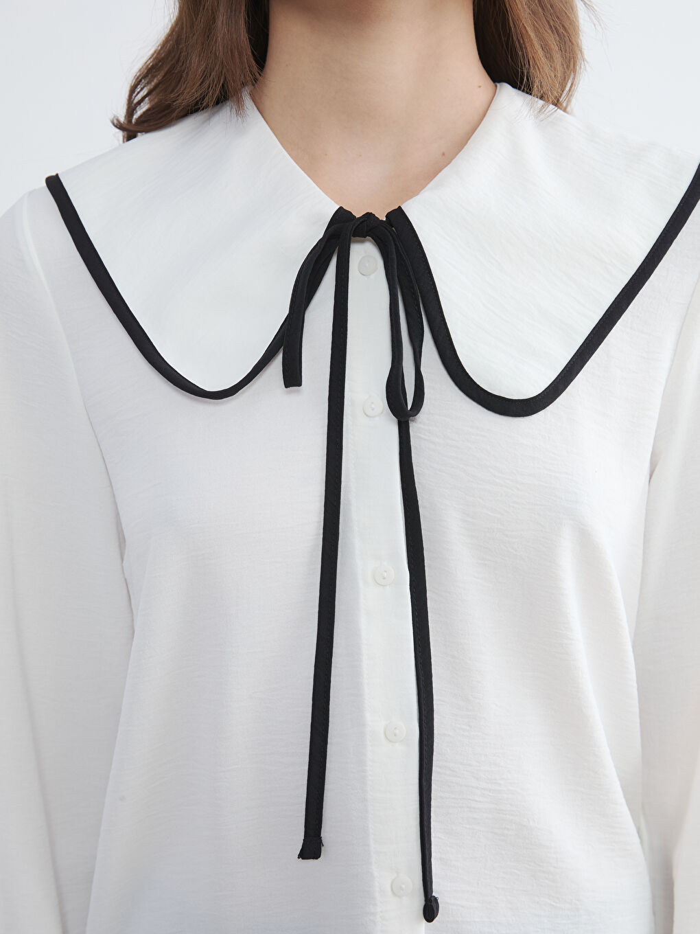 Peter Pan Collar Women's Shirt-2