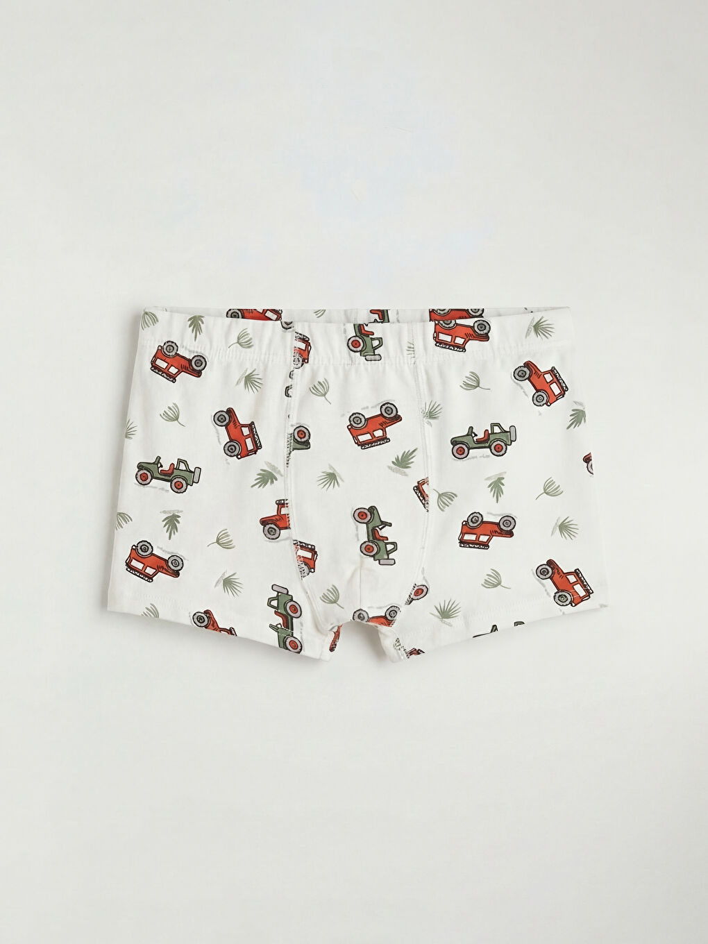 Ekru Baskılı Erkek Çocuk Boxer 3'lü-1