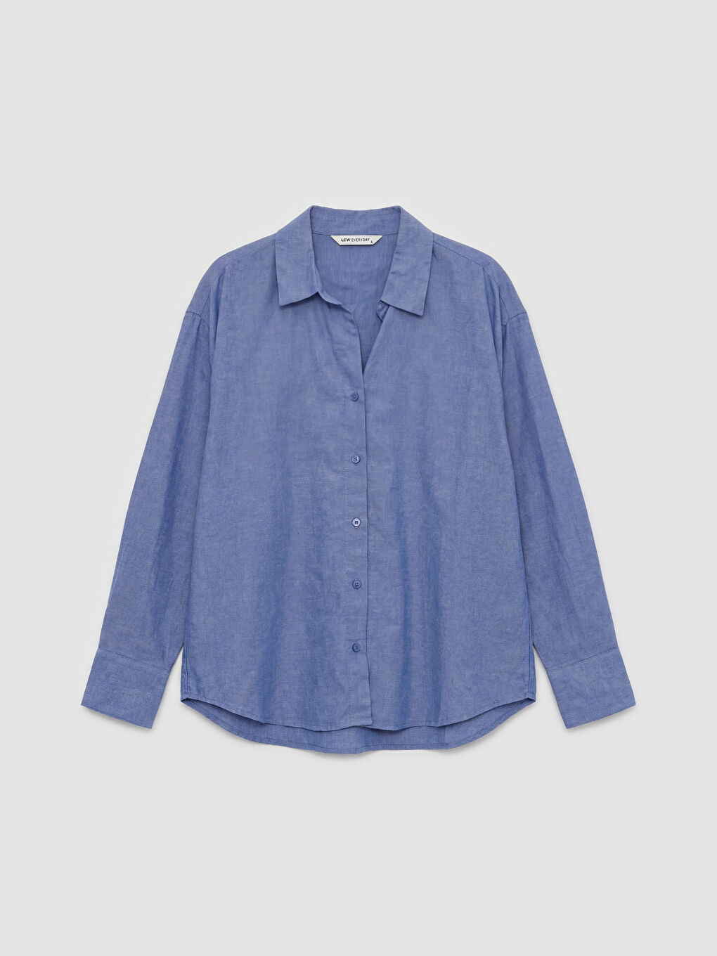 قميص أزرق امرأة