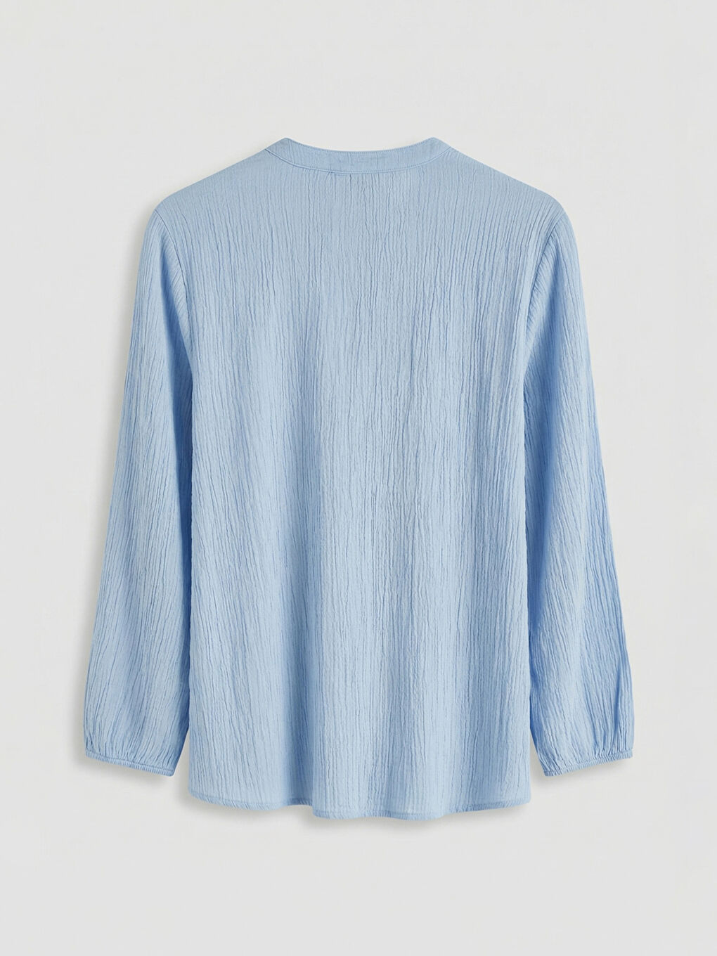 Женщины Голубой Блузка-5