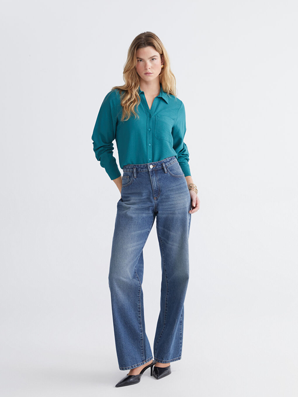 Textured Women's Shirt-1