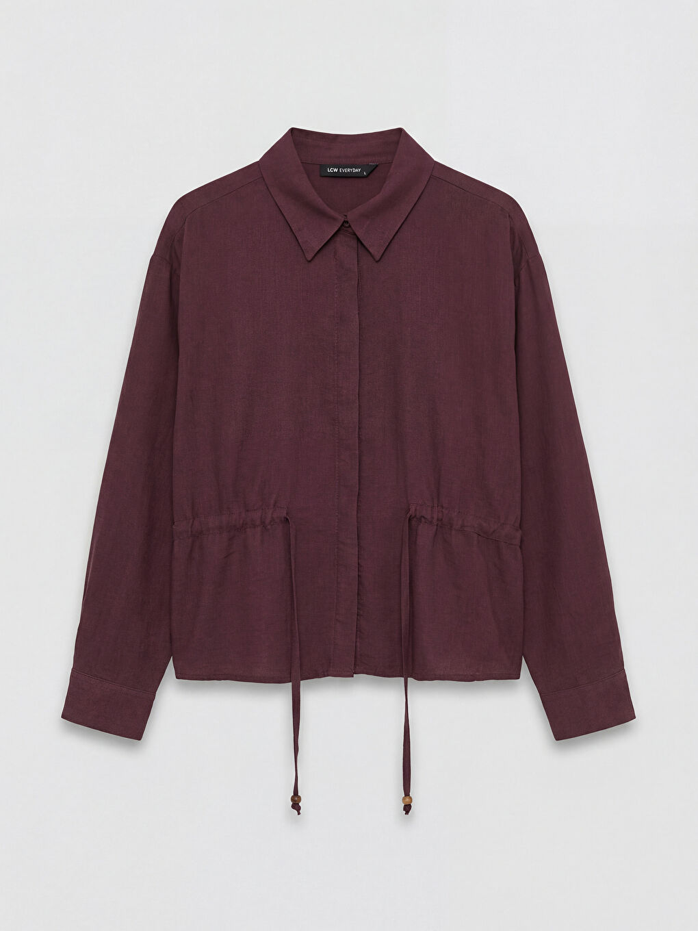 Πουκάμισο για γυναίκες κανονικής εφαρμογής με ζώνη μέσης