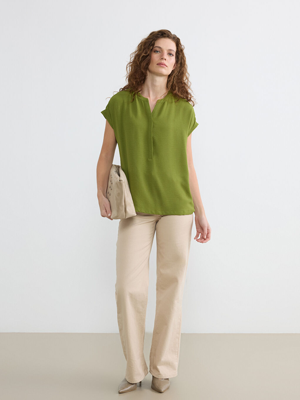 Woman GREEN Blouse-1
