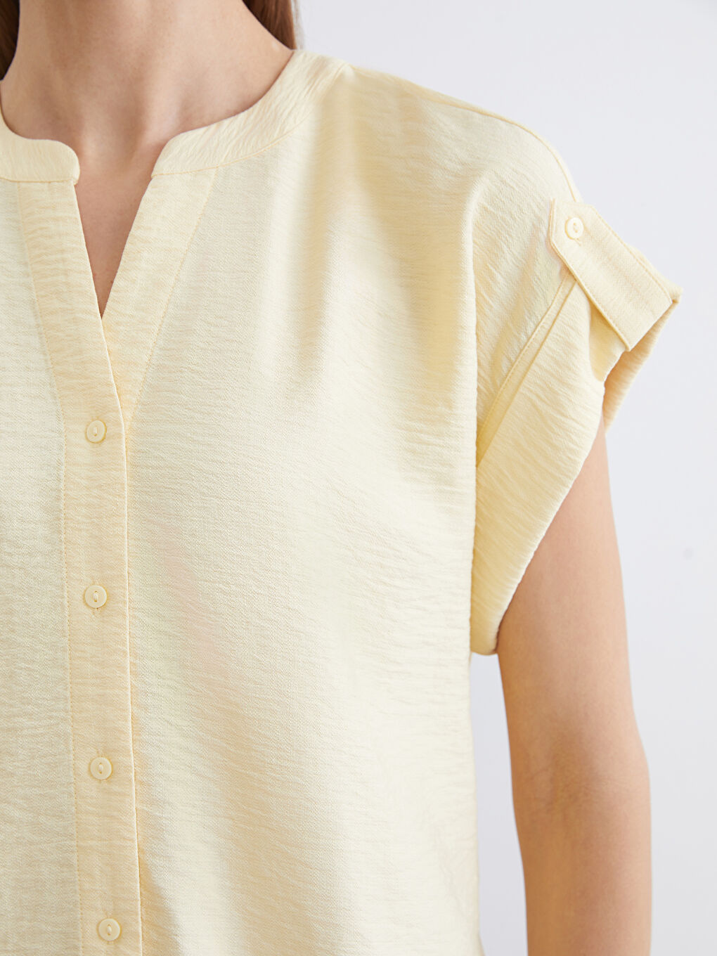 Жена Жълто Блуза-2