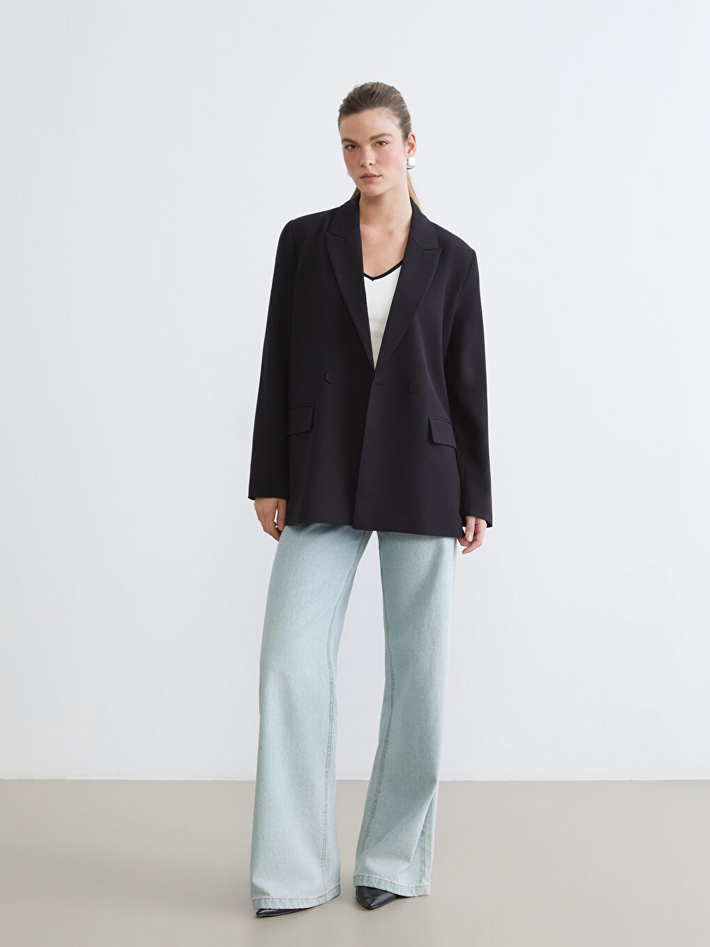 Women's Double-Breasted Blazer-1