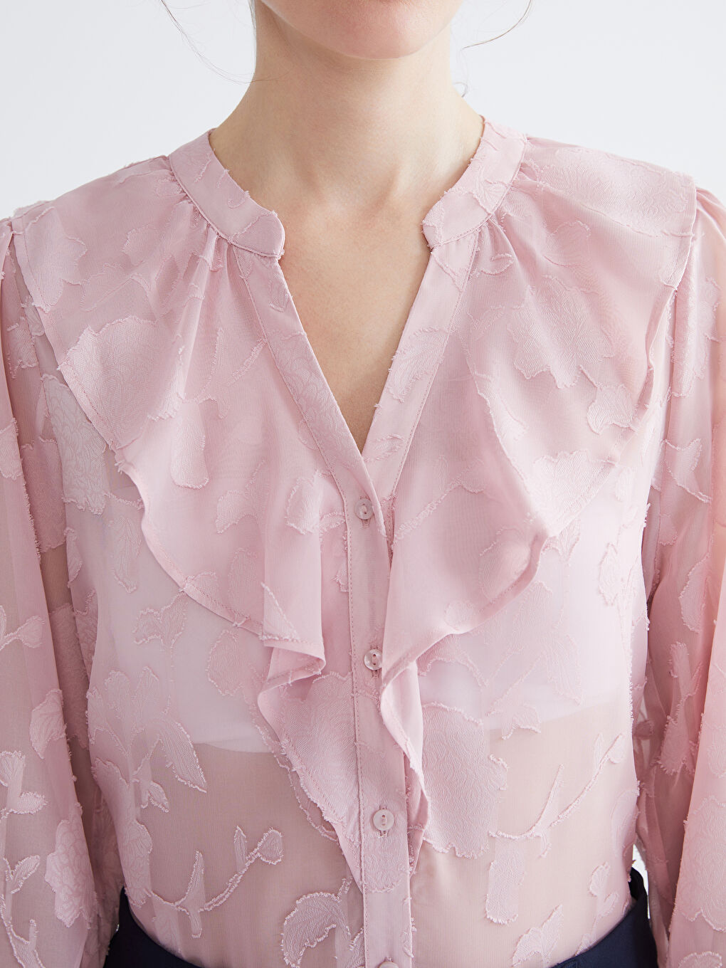 Жена Розово Блуза-2