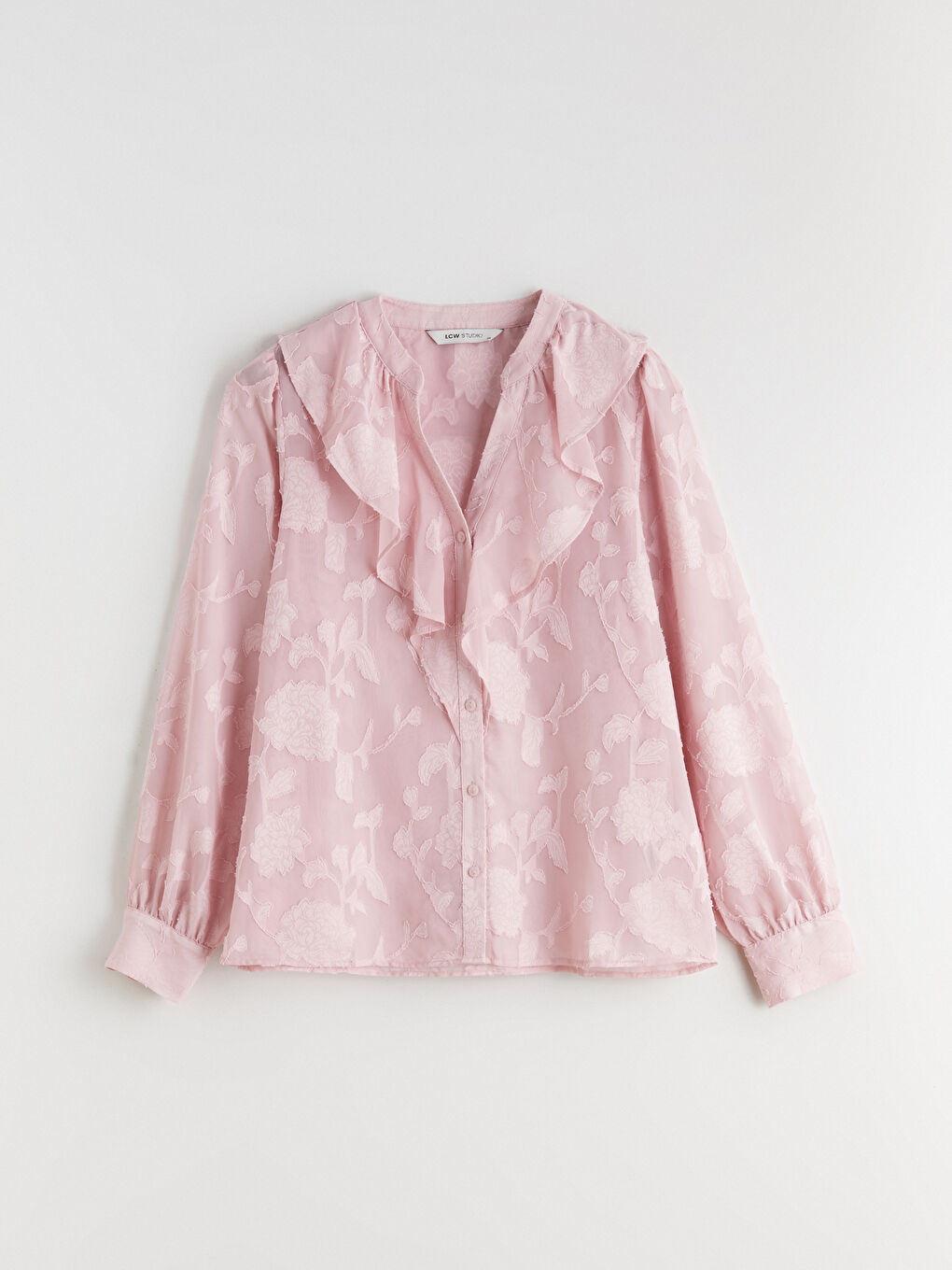 Жена Розово Блуза-4