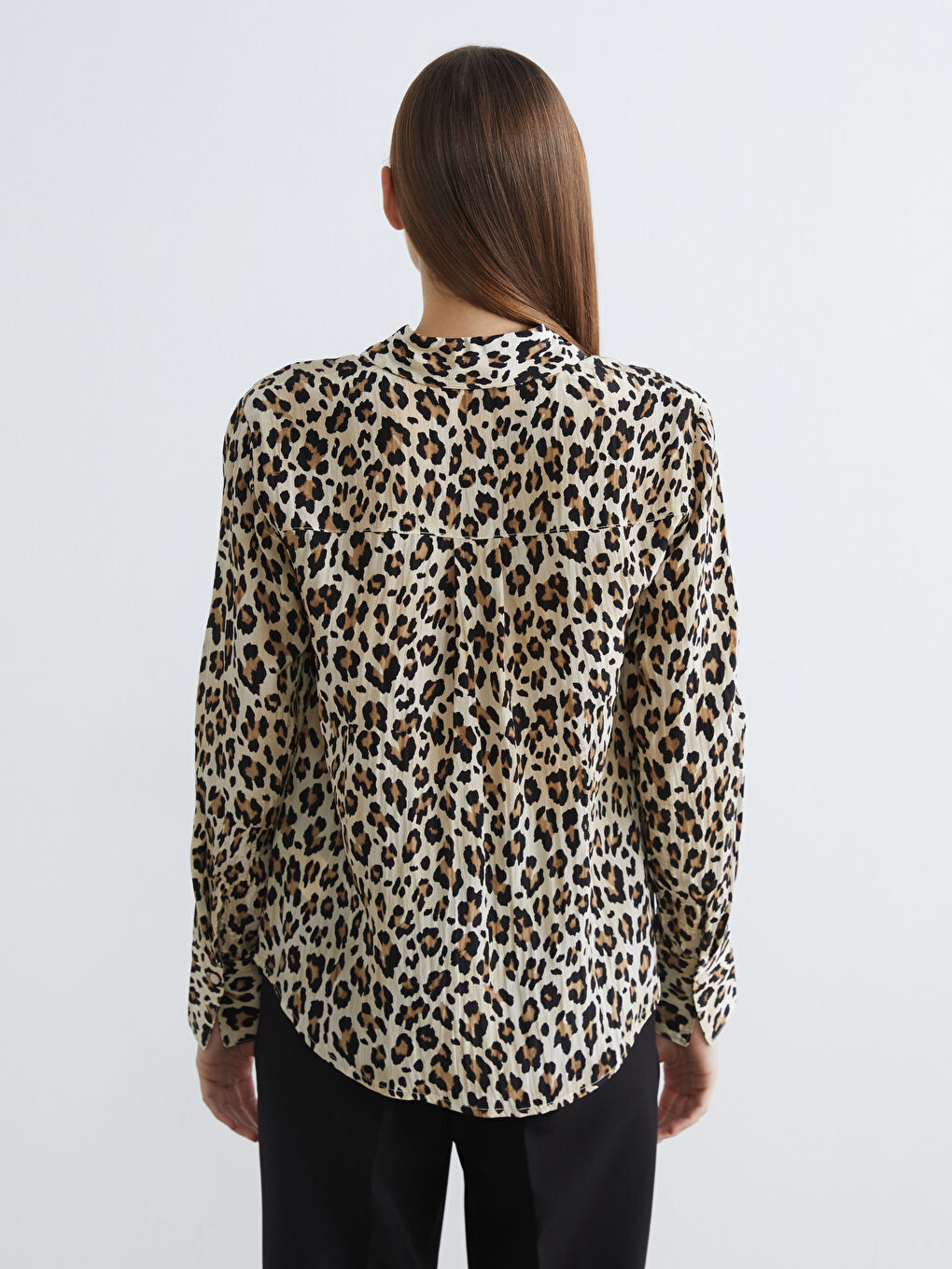Leopard Print Women's Shirt-3