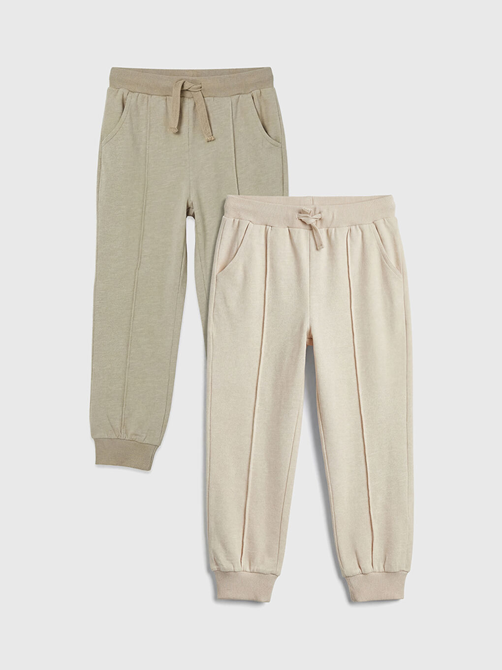Bej Erkek Çocuk Jogger Eşofman Altı 2'li