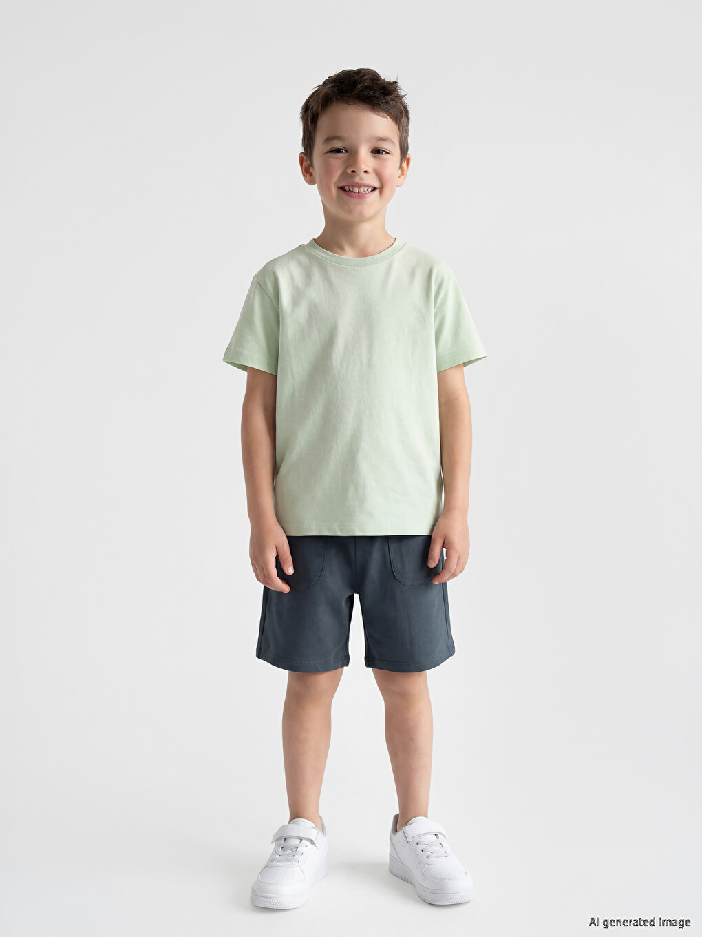 Elastic Waist Boys' Shorts-1