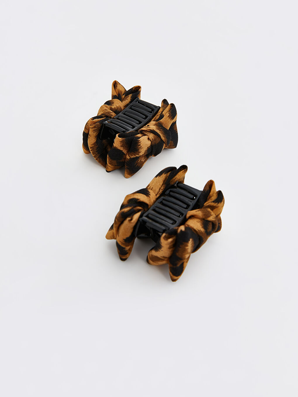 Karışık Leopar Desenli Kadın Mandal Toka 2'li-1