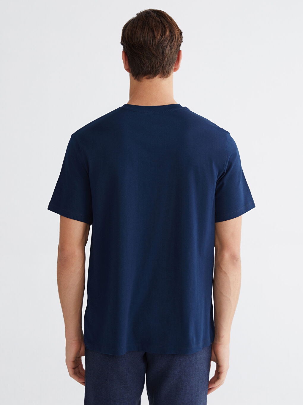 تيشيرت رجالي ياقة دائرية مطبوع جيرسي-3