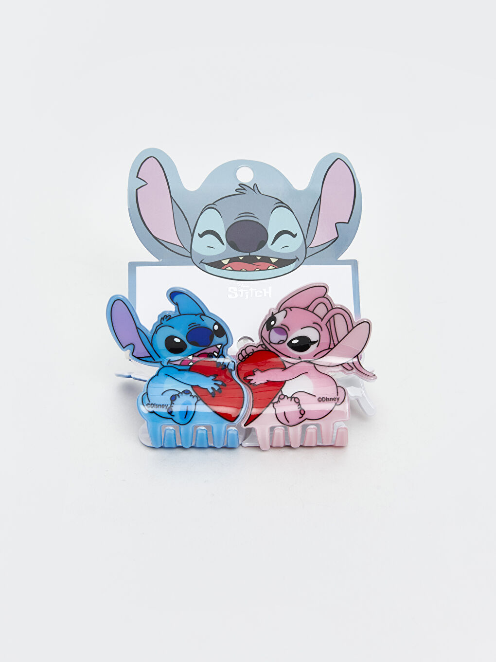 Karışık Lilo ve Stitch Figürlü Kız Çocuk Toka Seti 2'li