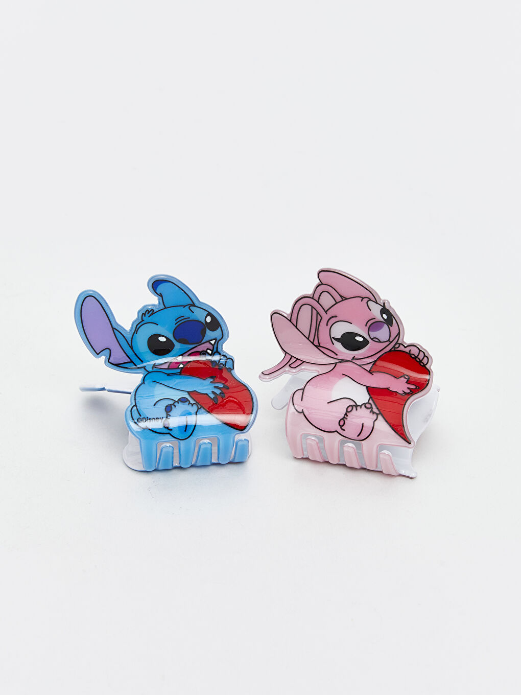 Karışık Lilo ve Stitch Figürlü Kız Çocuk Toka Seti 2'li-1