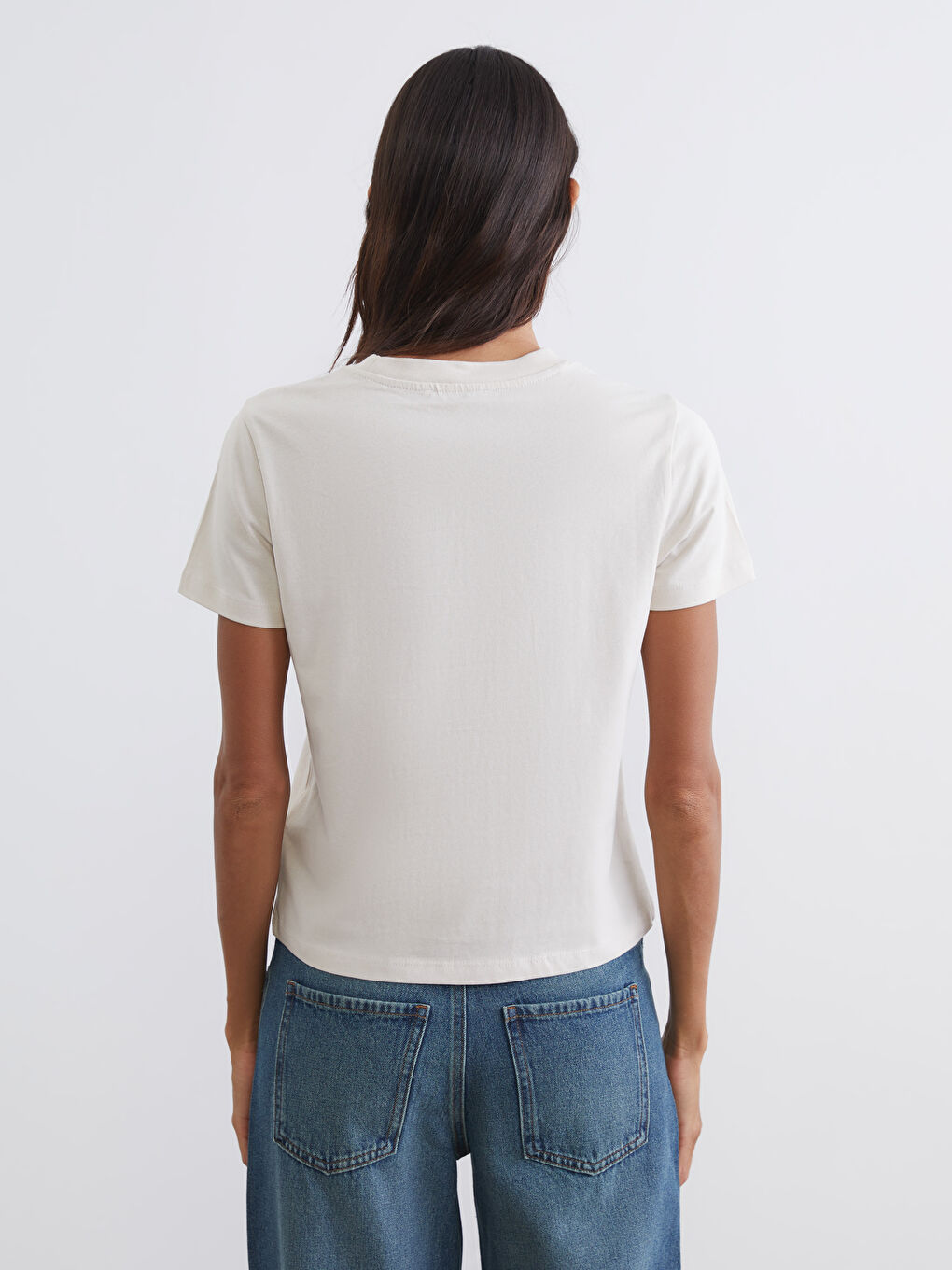 Әйелдер сұр Футболка-3