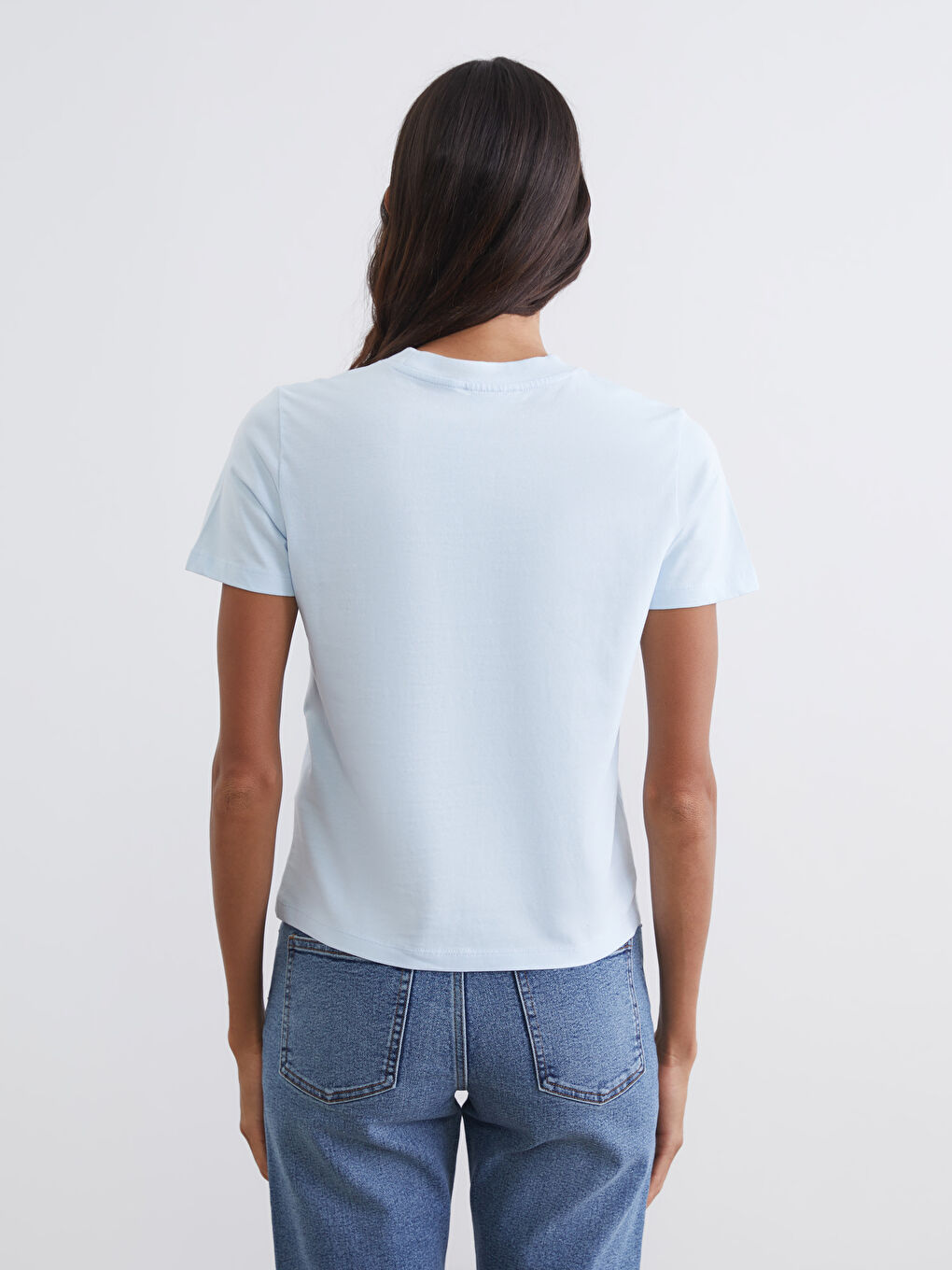 Әйелдер көгілдір Футболка-3