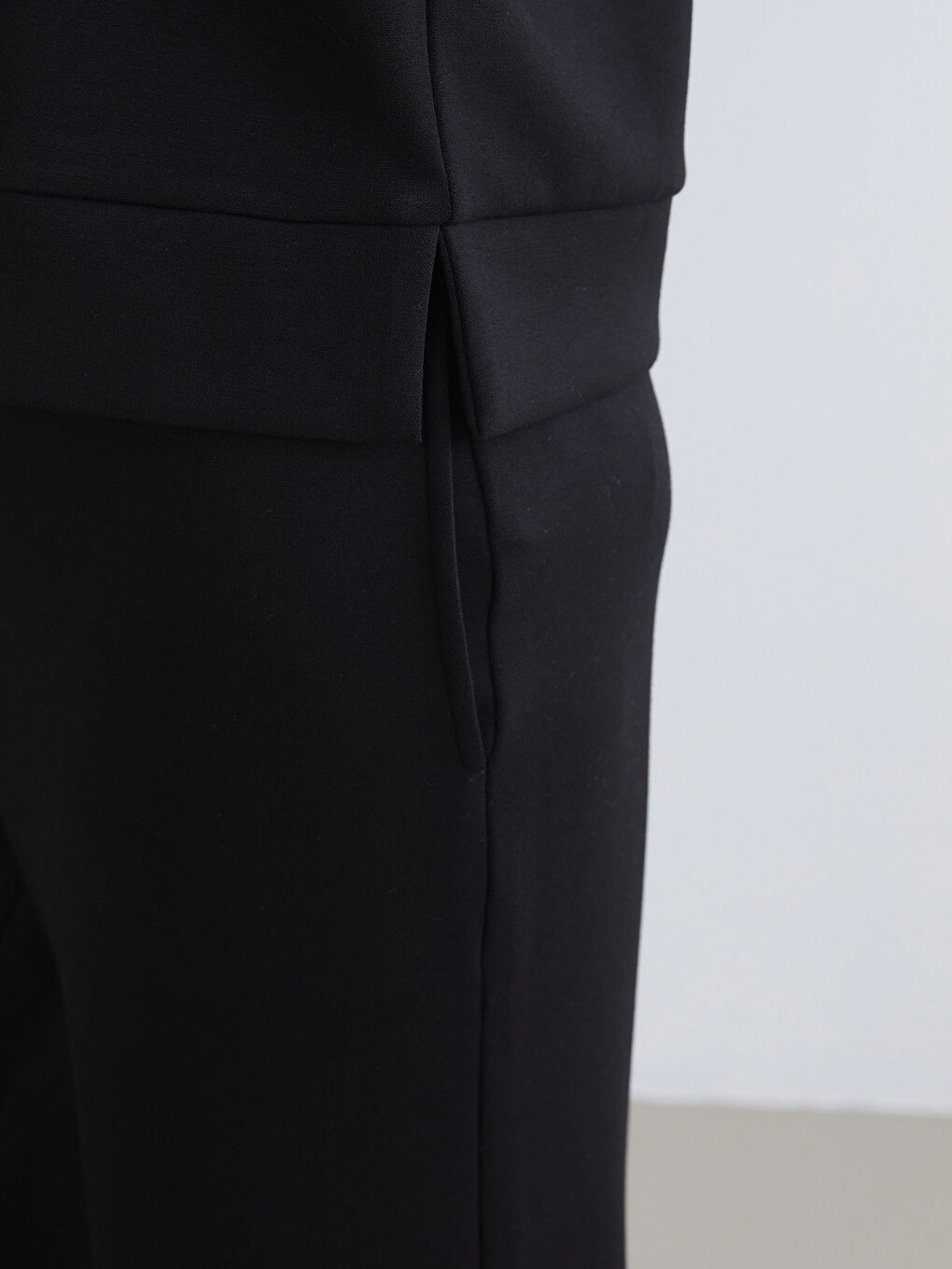 Siyah Soft Touch Oversize Kadın Sweatshirt	-2