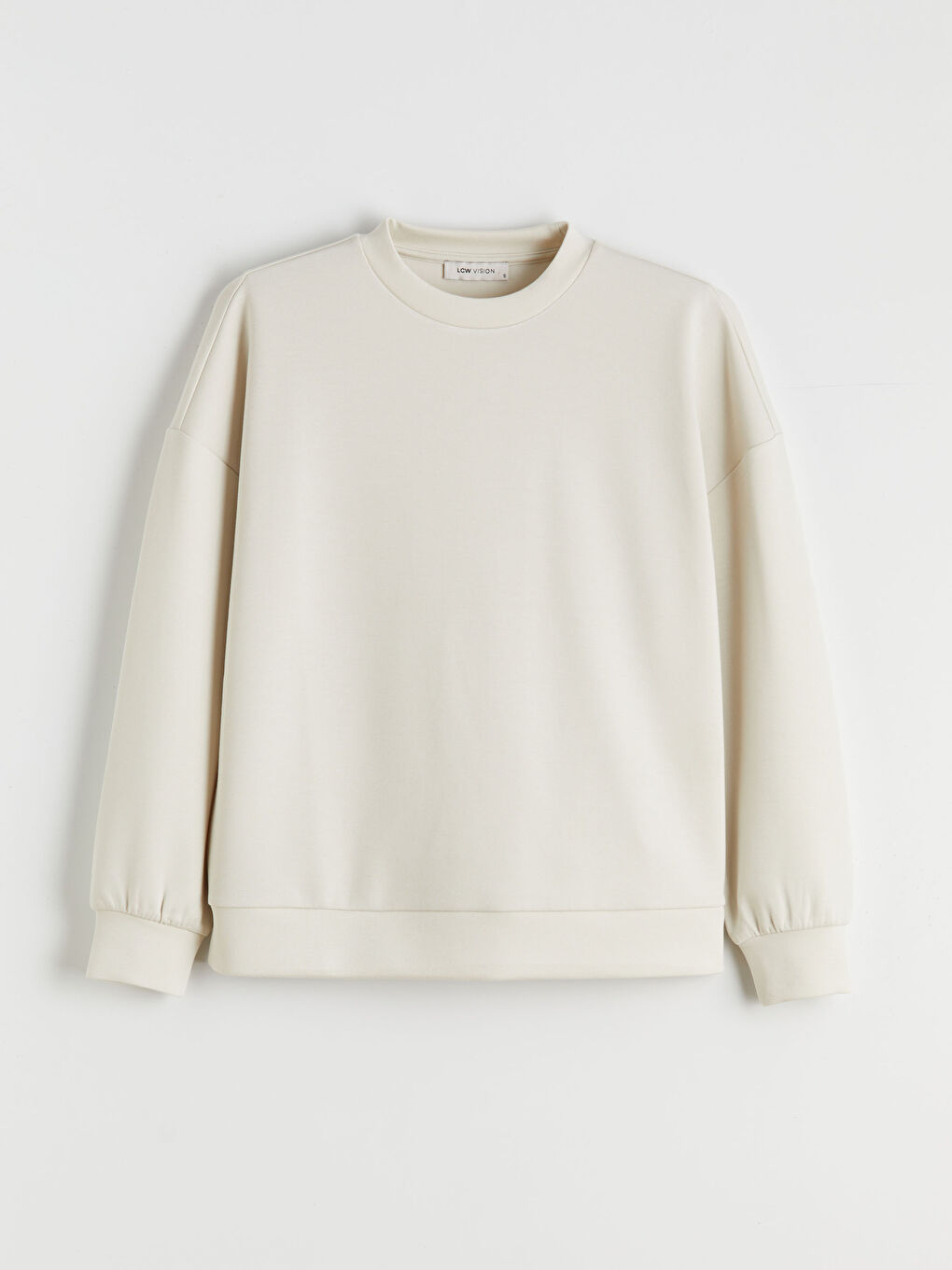 Bej Soft Touch Oversize Kadın Sweatshirt	-4