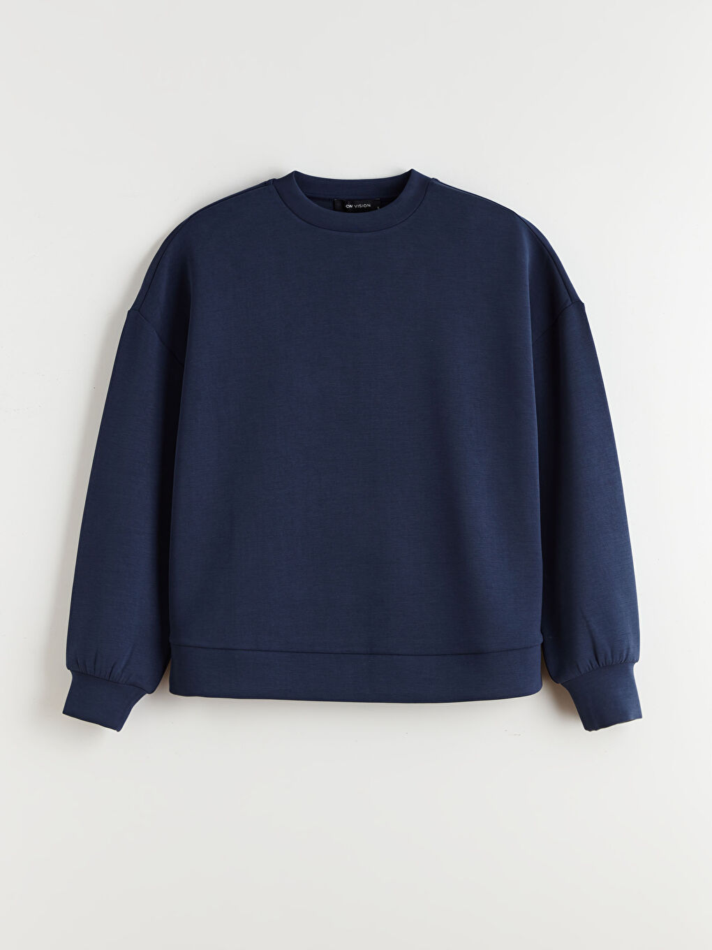 Ženska široka dukserica sa okruglim izrezom-4