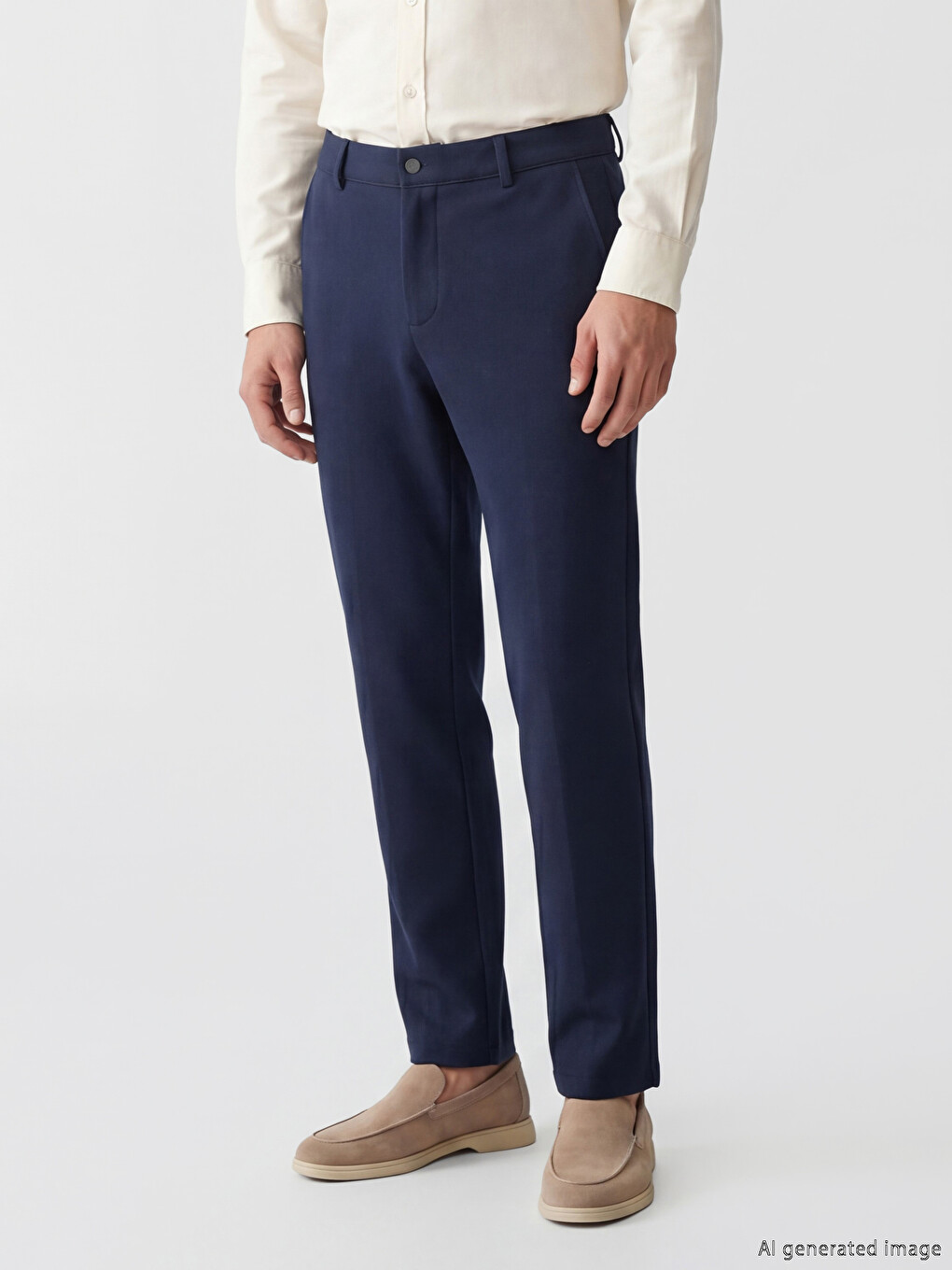 Regular Fit Textured Men's Trousers-1