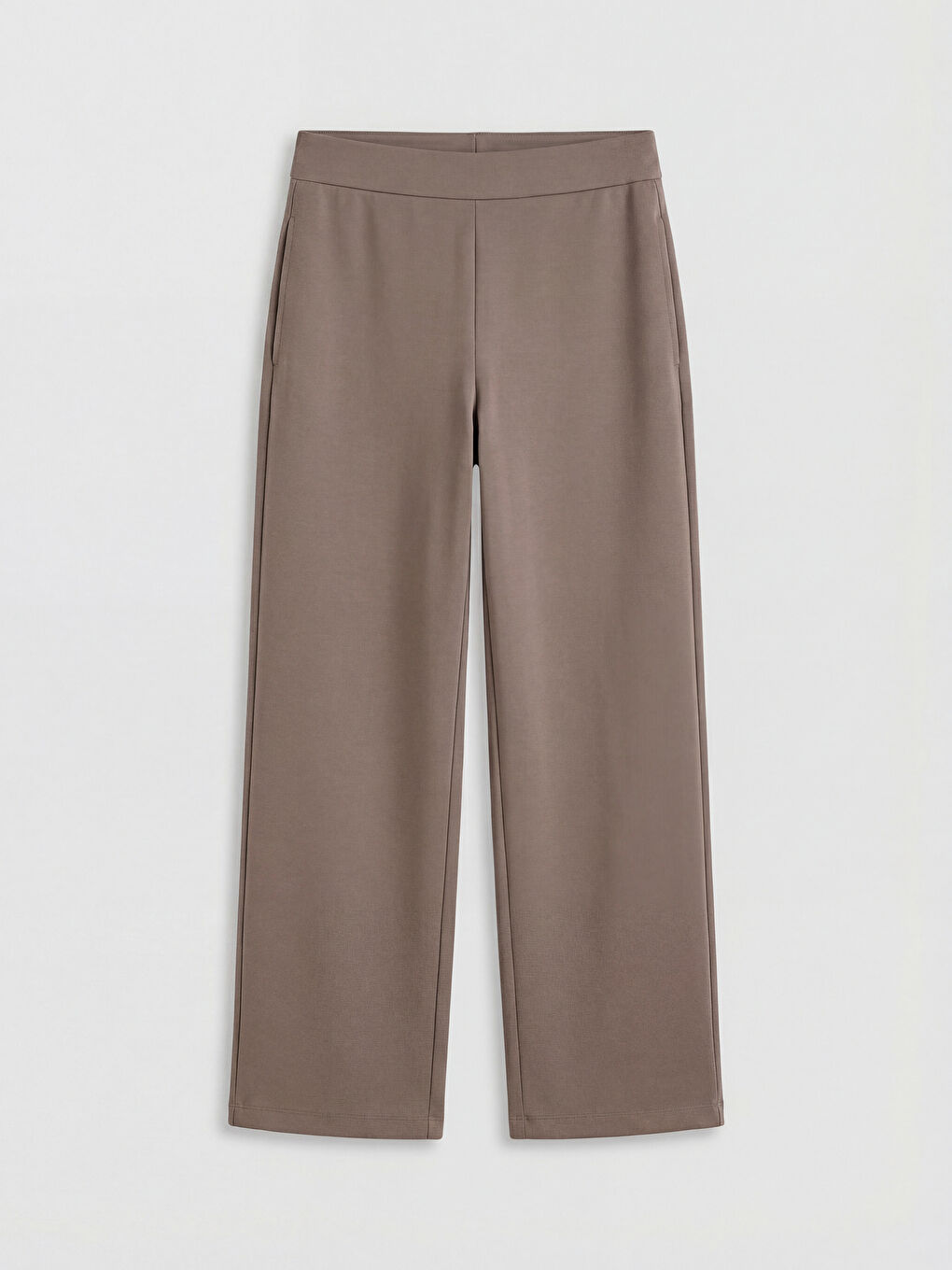 Beli Lastikli Geniş Paça Kadın Eşofman Altı	