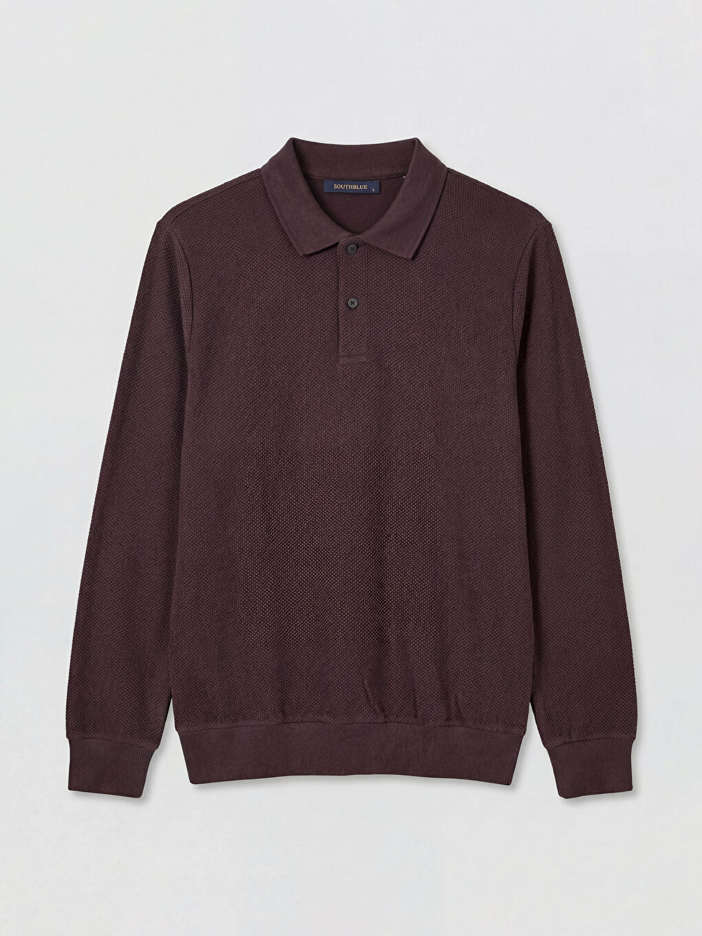 Polo Collar Men's Sweatshirt-4