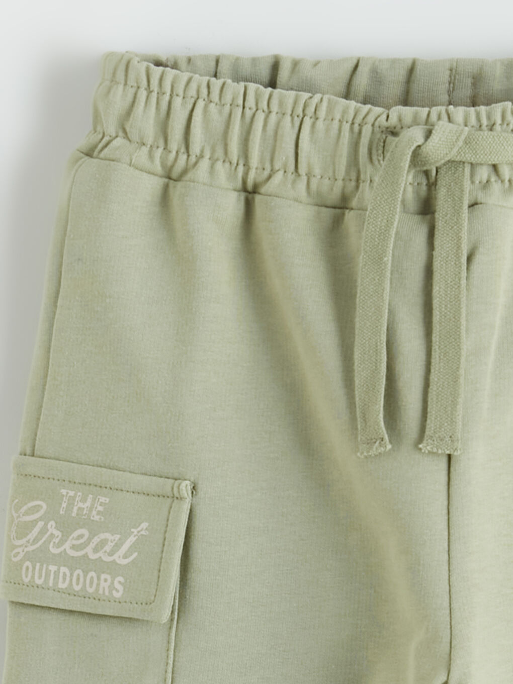 Yeşil Baskılı Erkek Çocuk Kargo Şort 2'li-2