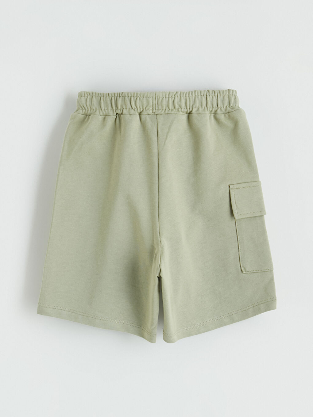 Yeşil Baskılı Erkek Çocuk Kargo Şort 2'li-3