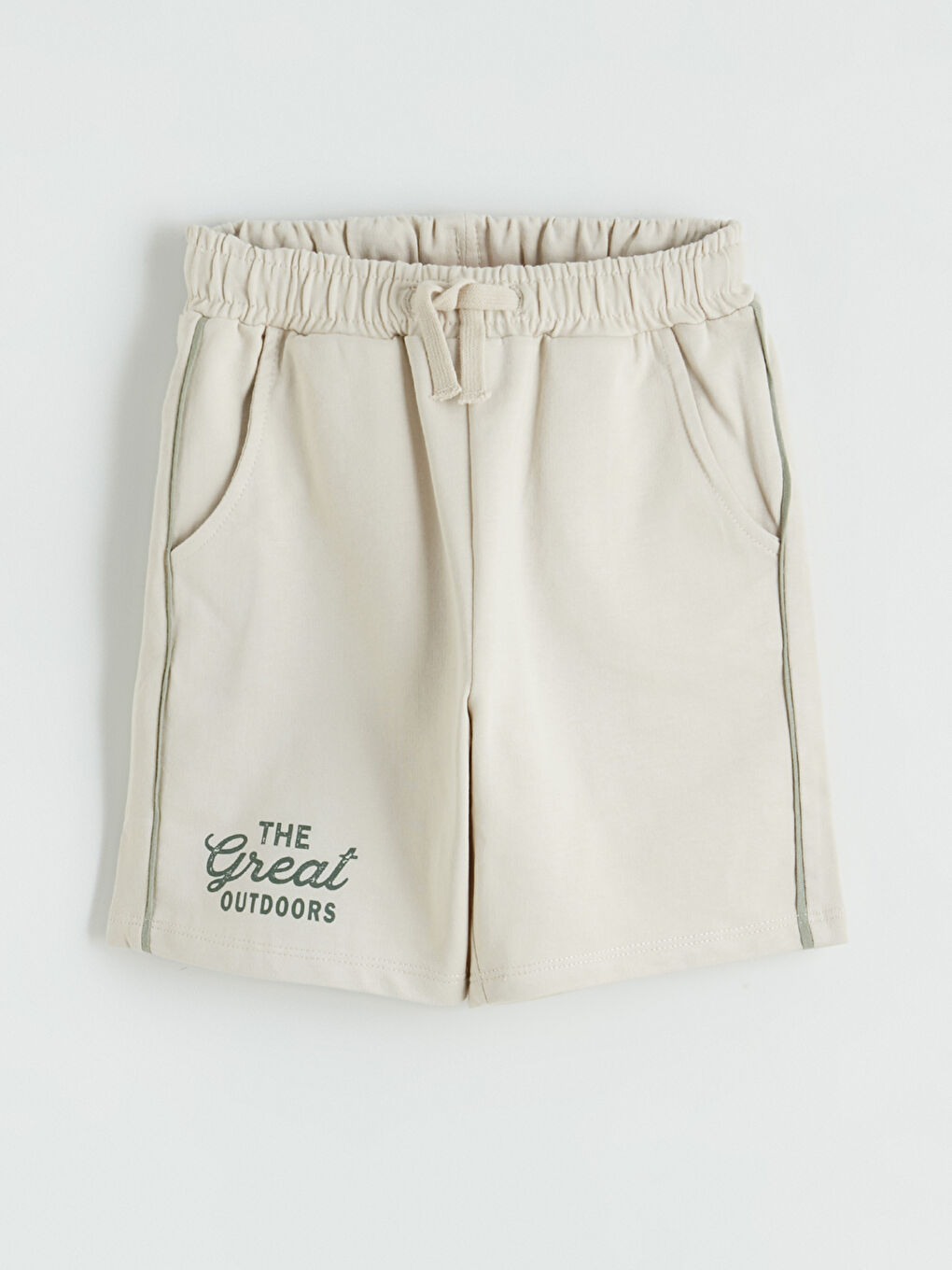 Yeşil Baskılı Erkek Çocuk Kargo Şort 2'li-4